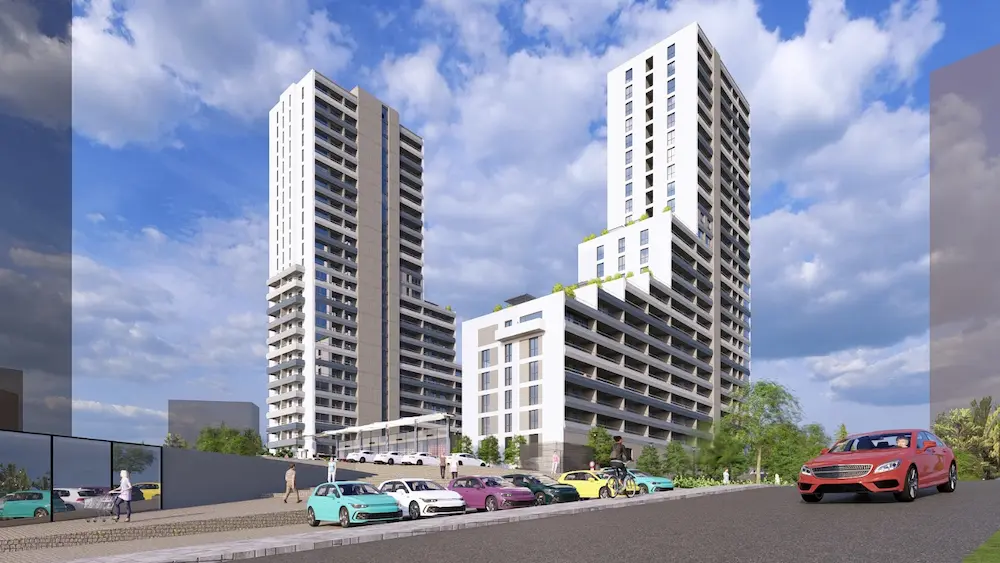 Başpınar Corner İncek: Dış cephe fibercement kaplama